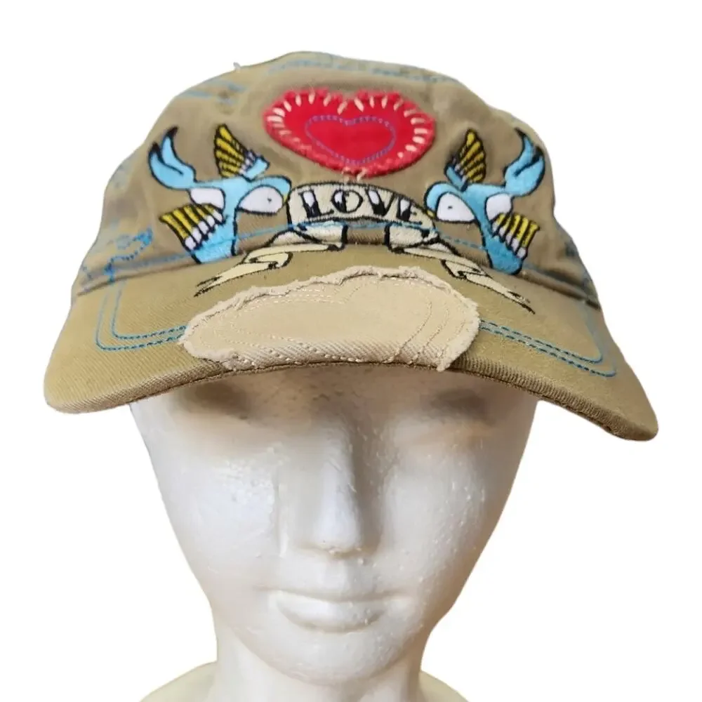 Pugs Gear Love Birds Hearts Cadet hat cap lid - Picture 2 of 8